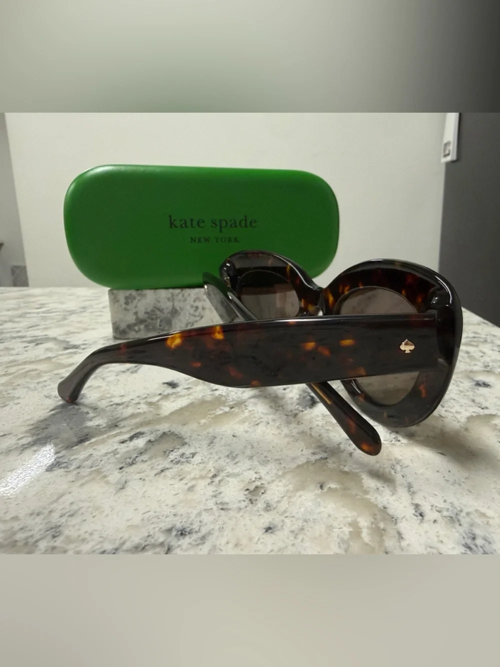 kate spade Tortoise Shell Cat-Eye Sunglasses with Brown Lenses - Picture 2 of 2